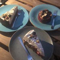 Carrot Cake, Blackcurrant Patisserie & traditional Polish Cake  at Fukafe in Gdansk