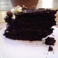 brownie at Fukafe in Gdansk