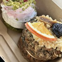 Carrot Cake and Spinach Tartlet   at Fukafe in Gdansk
