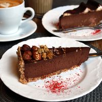 Vegan cake at Fukafe in Gdansk