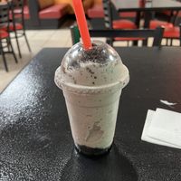 Cookies and cream milkshake  at Romeos Vegan Burgers in Greensboro
