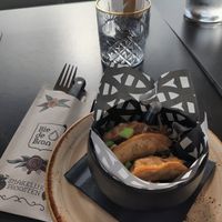 Vegan dumplings at Bie De Bron in Schinnen