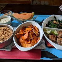 Breakfast! at Someday Farm Vegan Bed and Breakfast in Freeland