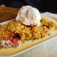 Strawberry pie at Backagården Öland in Farjestaden