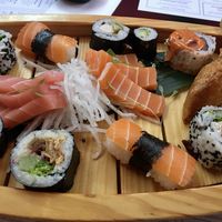 Sushi boat  at Moshimo in Brighton