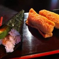Inari Tofu & Avocado Temaki at Moshimo in Brighton