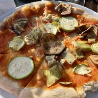 Vegan Pizza  at La Gondola in Lanzarote