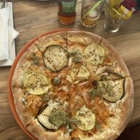 Had the vegan pizza. It was very tasteful!   at La Gondola in Lanzarote