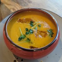 Pumpkin soup at Eataly - Festival City in Dubai