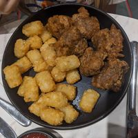 Chicken box + Tots, again kid approved at Bvrger in Montreal