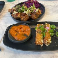 Korean Fried Chicken and mozzarella sticks   at Bvrger in Montreal
