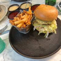 Old school burger   at Bvrger in Montreal