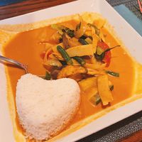 Red curry. More food there then it looks, it’s a big bowl   at Ruan Thai in Savannah