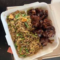 Cauli Wings & Stir-Fried Quinoa… umm yes please!  at A Vegan's Utopia in Montego Bay
