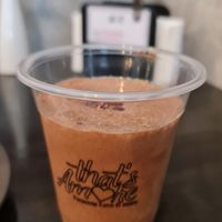 Coffee lover shake with pea protein (vegan & gluten free) at That's Amore Focaccia Love & More in Bangkok