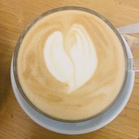 Latte available with almond, oat or coco milk  at Ground to Grow in Paris