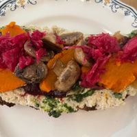 Savoury toast   at Ground to Grow in Paris