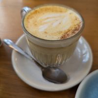 Golden latte - delicious at Ground to Grow in Paris