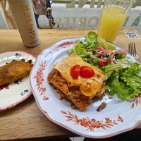 Empanada d'hiver - lasagnes de la cheffe version sans gluten. at Ground to Grow in Paris