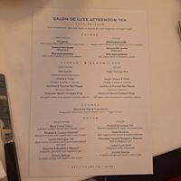 Menu July 2025 😍 at Mackintosh at the Willow in Glasgow