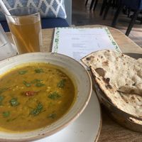 Dal Tadka, Roti (no butter), peach iced tea  at Lyfe in Chennai