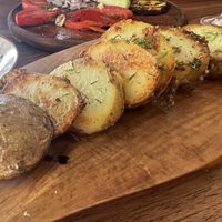 Sautéed potatoes with dill (ask for it to be cooked in oil rather than butter)  at Koziyat Rog in Pomorie