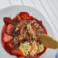 Spaghetti-Eis at Eiscafé Girasole in Bochum