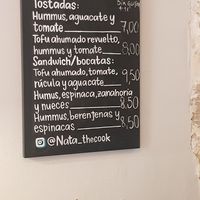 Menu at Nata The Cook in Mallorca