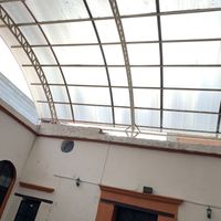 Rain protecting light diffusing roof  at Citronella in Oaxaca