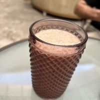 Plátano y cacao smoothie  at Citronella in Oaxaca