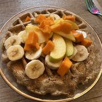 Vanilla waffle  at Citronella in Oaxaca