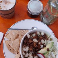 Pozole y tacos at Citronella in Oaxaca
