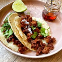 Complimentary tacos  at Citronella in Oaxaca