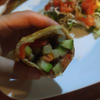 Vegan burrito at Delicias Bahía Drake in Drake Bay