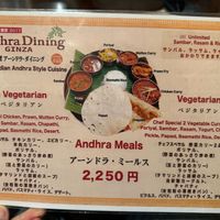 Combo Menu at Andhra Dining in Tokyo