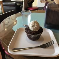 Vegan Oreo cupcake! at Treat Cupcake Bar in Needham