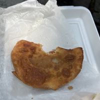 Vegan empanada  at El Paso Enchiladas - Quincy Market in Boston