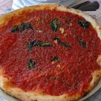 Pizza marinara at Panelba in Portoferraio