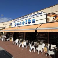 Outside (outdoor seating)  at Panelba in Portoferraio