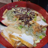 Build your own ramen with kale noodles, bamboo, mushroom, tofu, and scallions at Lifting Noodles Ramen in North Charleston