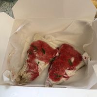 Raw strawberry cheese cake   at Nana's Restaurant and Juice Bar in Tampa