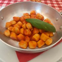 Gnocchi pomodori at Peperoncino in Bibione