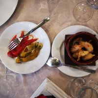 Frittelline di pasta di pane e peperoni arrosto at Sorriso degli Ulivi in Gallipoli