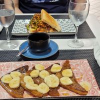 French Toast & Hummus Sandwich at Caffè dell'Arte Specialty Coffee in Cagliari