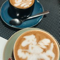 oat cappuccino  at Caffè dell'Arte Specialty Coffee in Cagliari