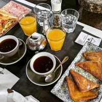 Hummus Toast & Vegan French Toast at Caffè dell'Arte Specialty Coffee in Cagliari