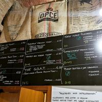 Menu at Caffè dell'Arte Specialty Coffee in Cagliari