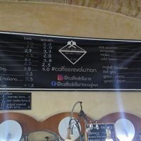 Menu - Drinks (May 2025) at Caffè dell'Arte Specialty Coffee in Cagliari