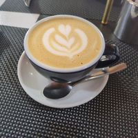 Oat milk cappuccino at Caffè dell'Arte Specialty Coffee in Cagliari