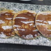 Maple syrup pancakes at Caffè dell'Arte Specialty Coffee in Cagliari